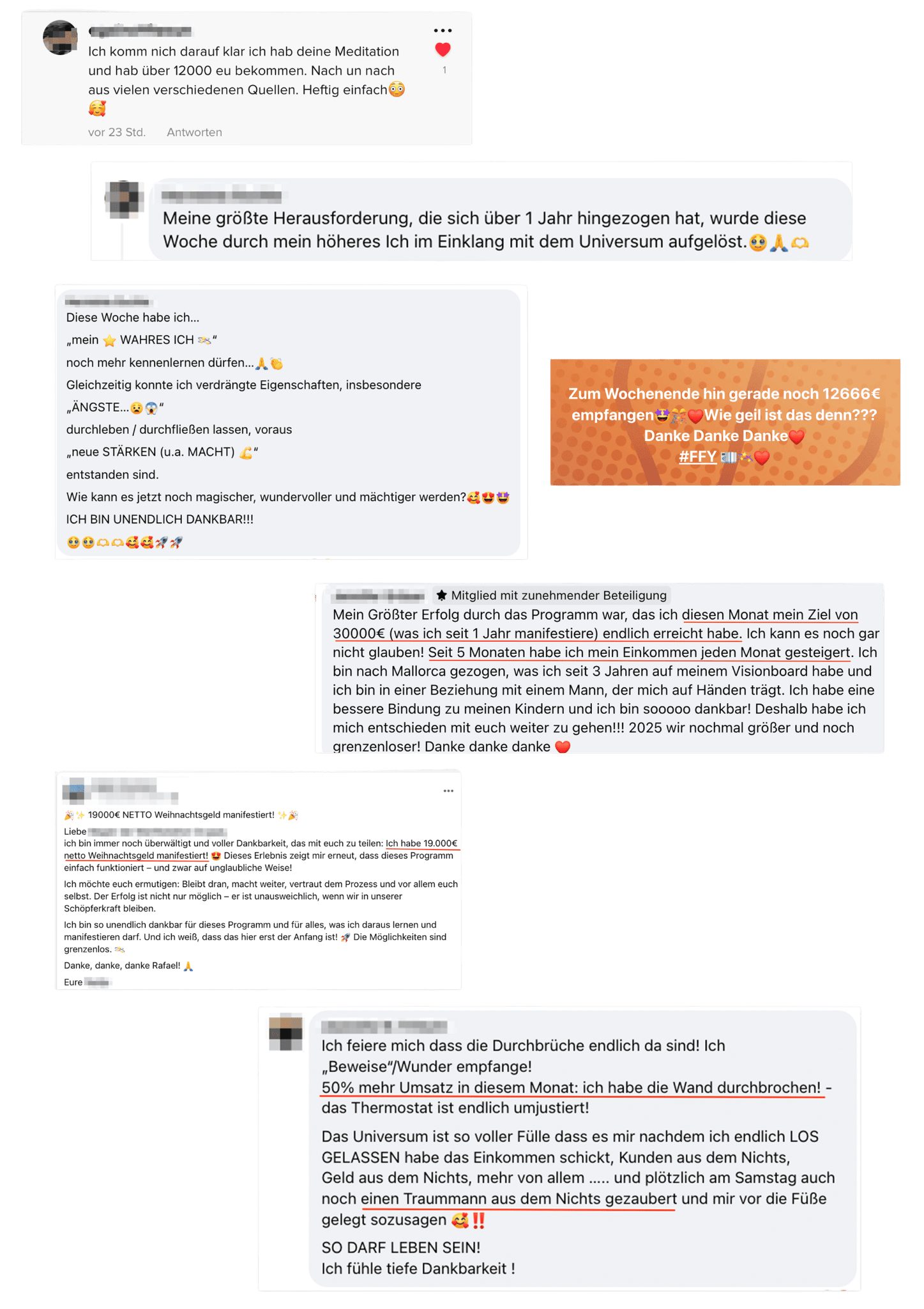 Weitere Stimmen zur Meditation und zum Feld der Fülle
